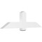 Ekena Millwork Eugene Architectural Grade PVC Gable Bracket, 60"W x 17 1/2"H x 4"D x 6"F, 7/12 Pitch GBP060X18X0406EUG00 - alternate 1